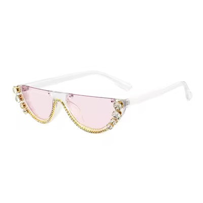 Luxury Crystal Cat-Eye Sunglasses