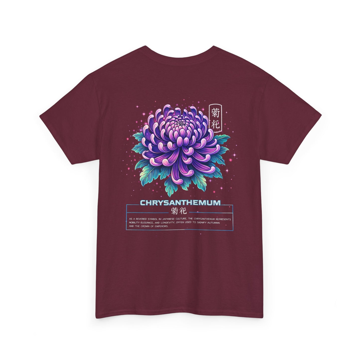 Chrysanthemum Graphic Tee – “Royal Energy”