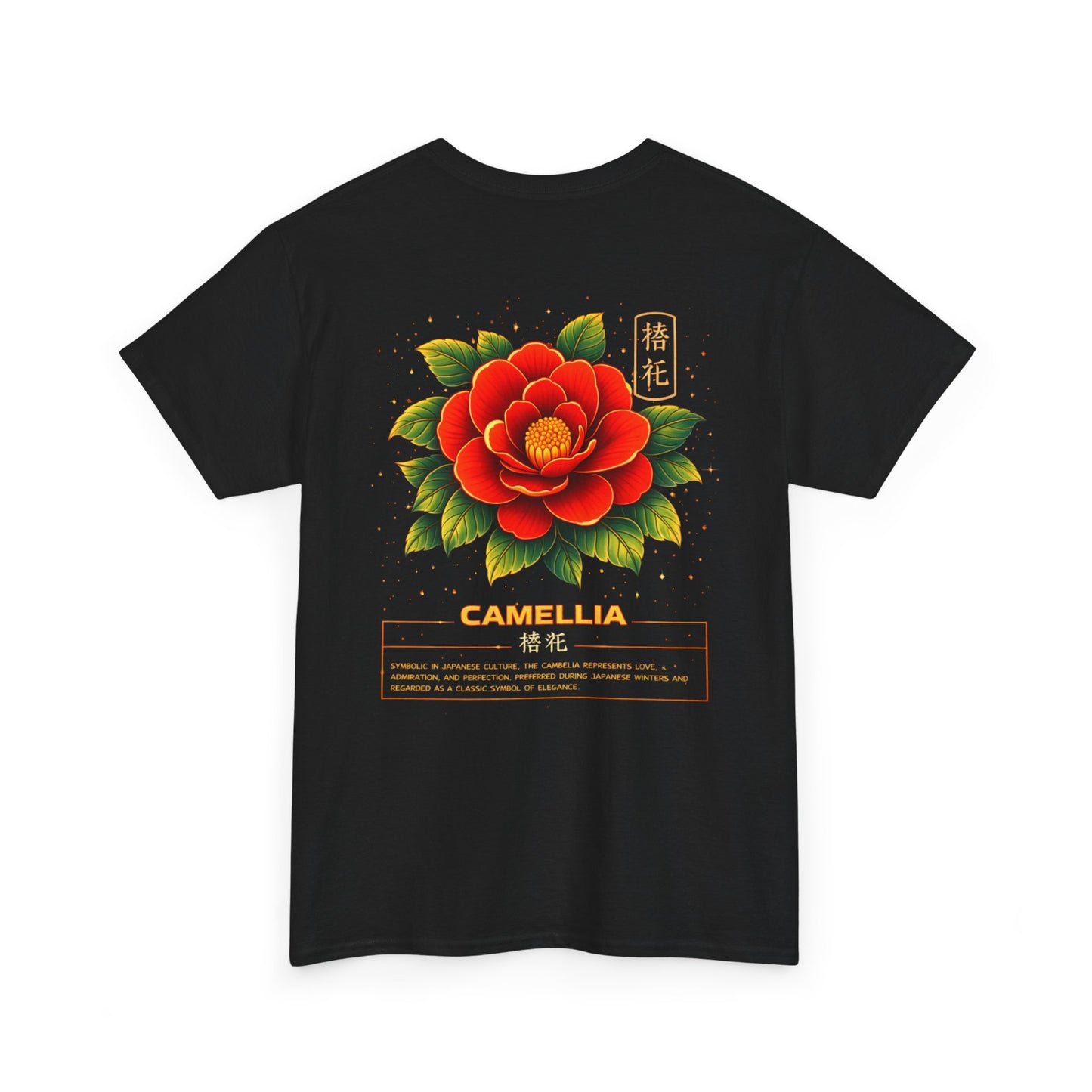 Camellia Graphic Tee – “Love & Elegance”